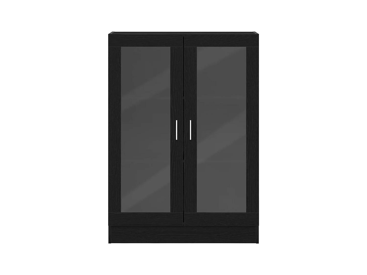 Bibliothèque chêne noir 82,5x30,5x115 cm bois d'ingénierie