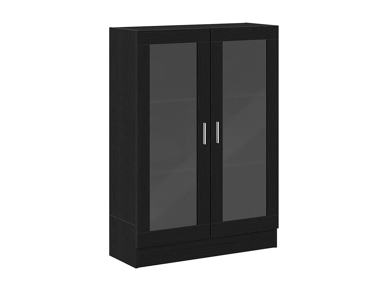 Bibliothèque chêne noir 82,5x30,5x115 cm bois d'ingénierie