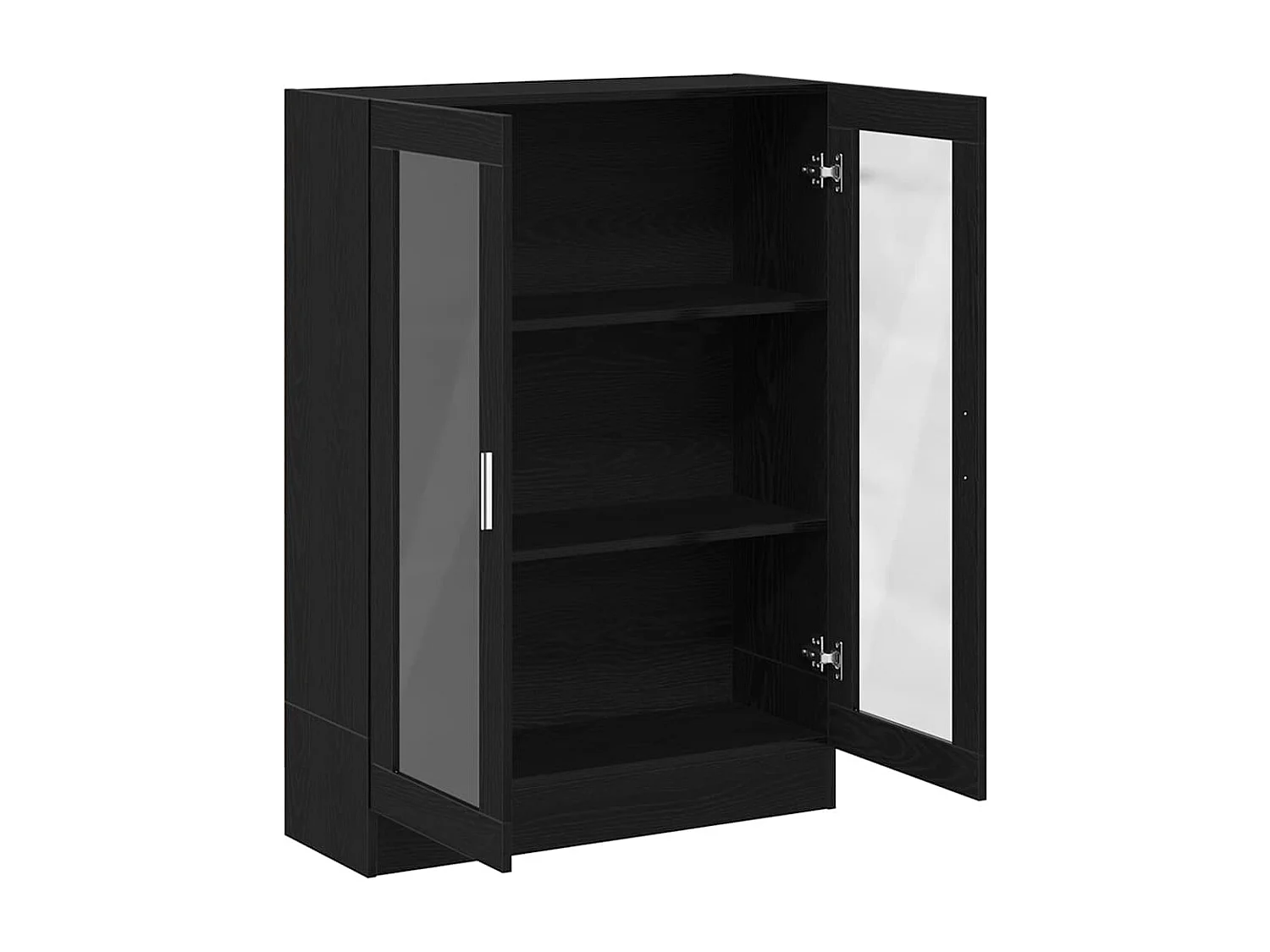 Bibliothèque chêne noir 82,5x30,5x115 cm bois d'ingénierie