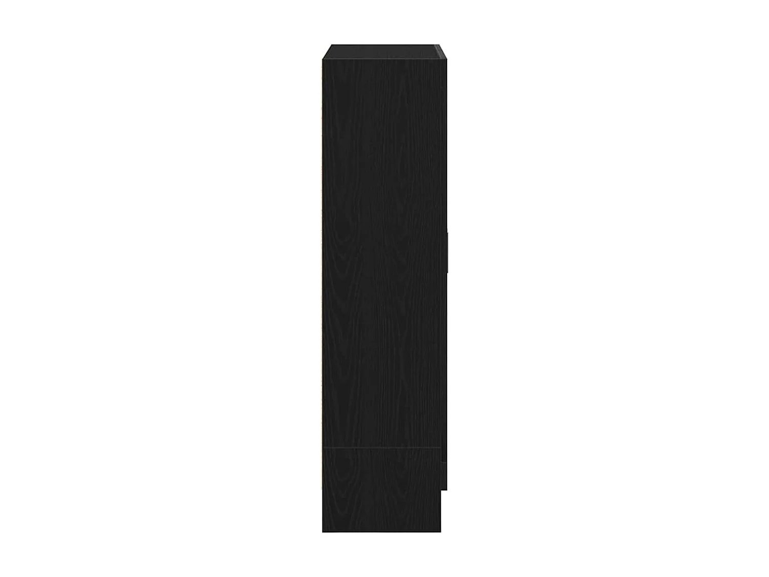 Bibliothèque chêne noir 82,5x30,5x115 cm bois d'ingénierie