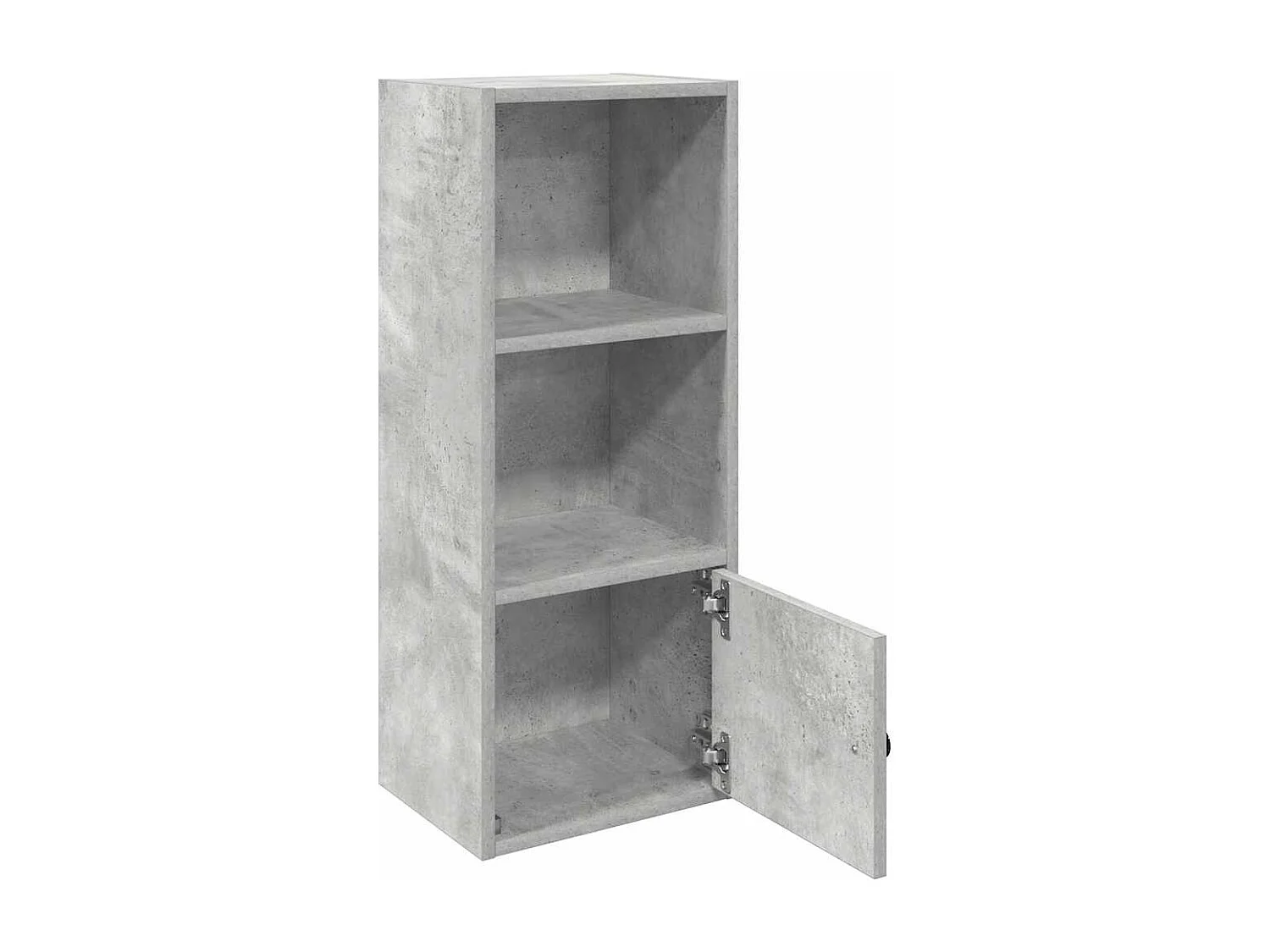 Boekenkast 31x24x77 cm bewerkt hout betongrijs