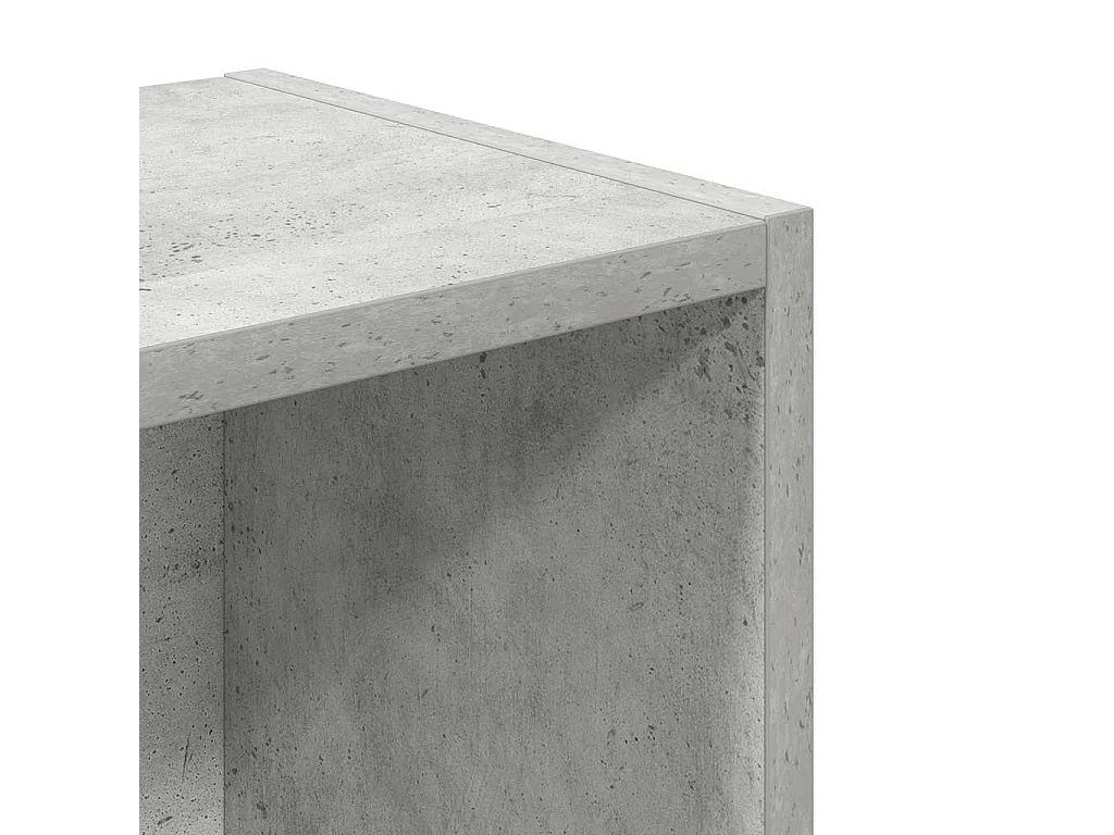 Boekenkast 31x24x77 cm bewerkt hout betongrijs