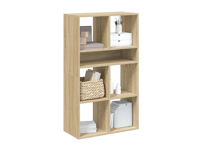 Bibliothèque chêne sonoma 66x31x112 cm bois d'ingénierie