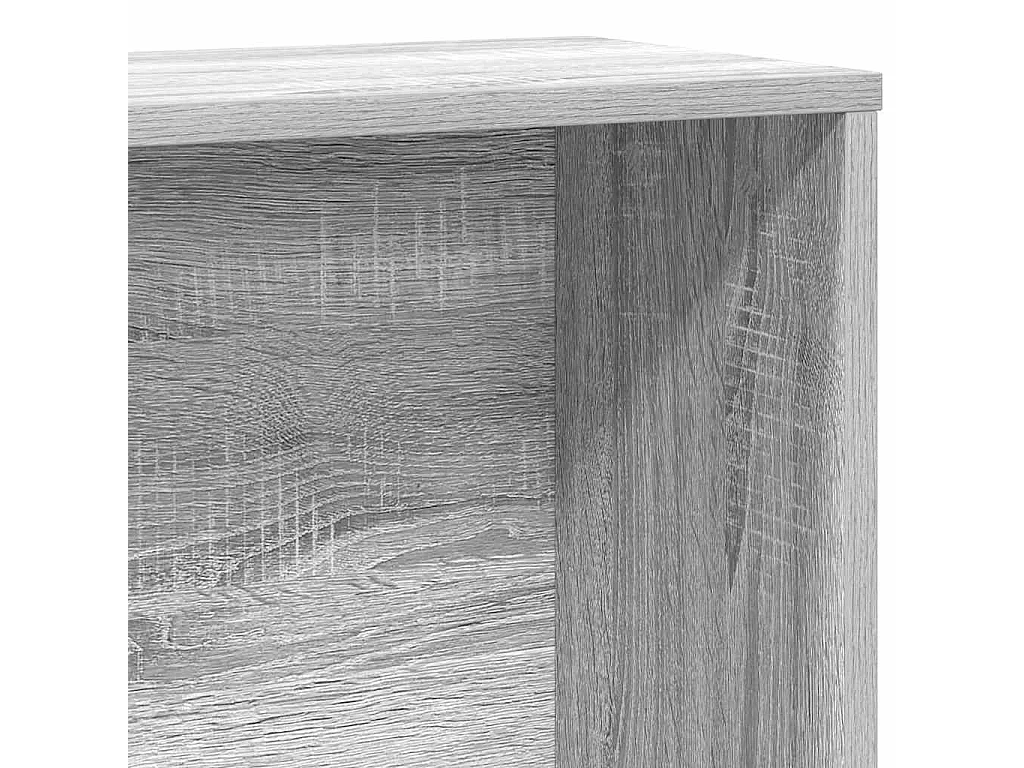 Bibliothèque sonoma gris 60x24x120 cm bois d'ingénierie