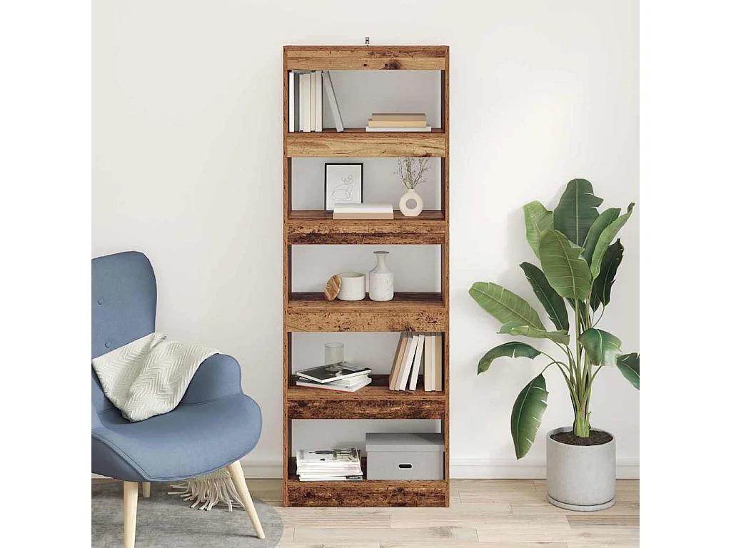 Bibliothèque Bois ancien 60 x 30 x 166 cm Bois d'ingénierie