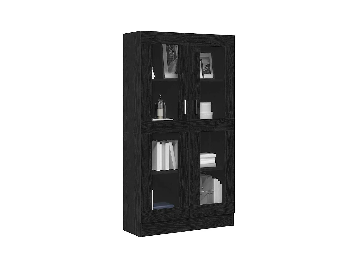 Bibliothèque Chêne noir 82.5 x 30.5 x 150 cm Bois d'ingénierie