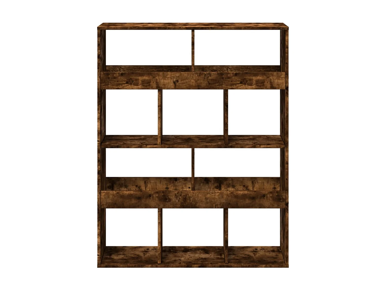 Bibliothèque / Cloison de séparation chêne fumé bois d'ingénierie