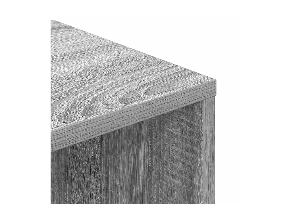 Bibliothèque sonoma gris 34x31x112 cm bois d'ingénierie