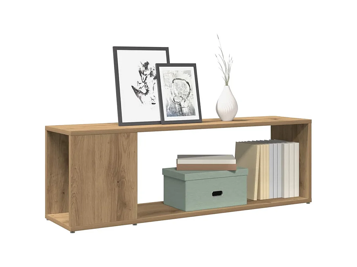 Mueble para TV madera de ingeniería roble artisan 100x24x32 cm