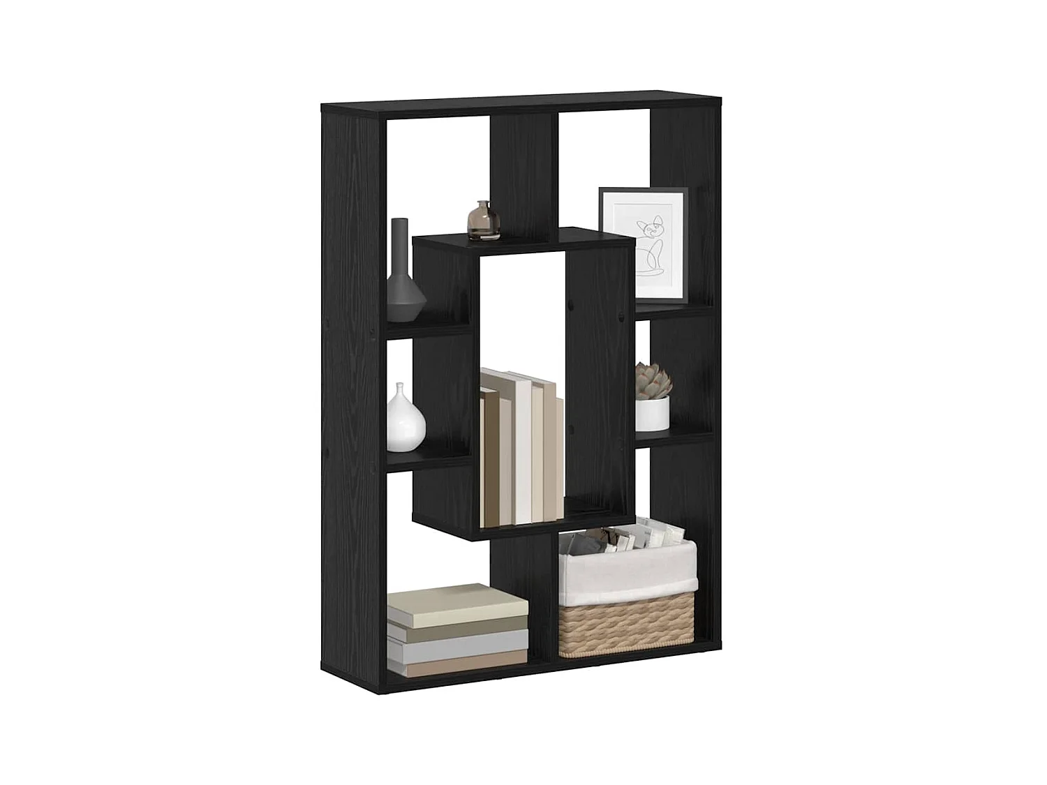 Bibliothèque Chêne noir 63 x 20 x 90 cm Bois d'ingénierie