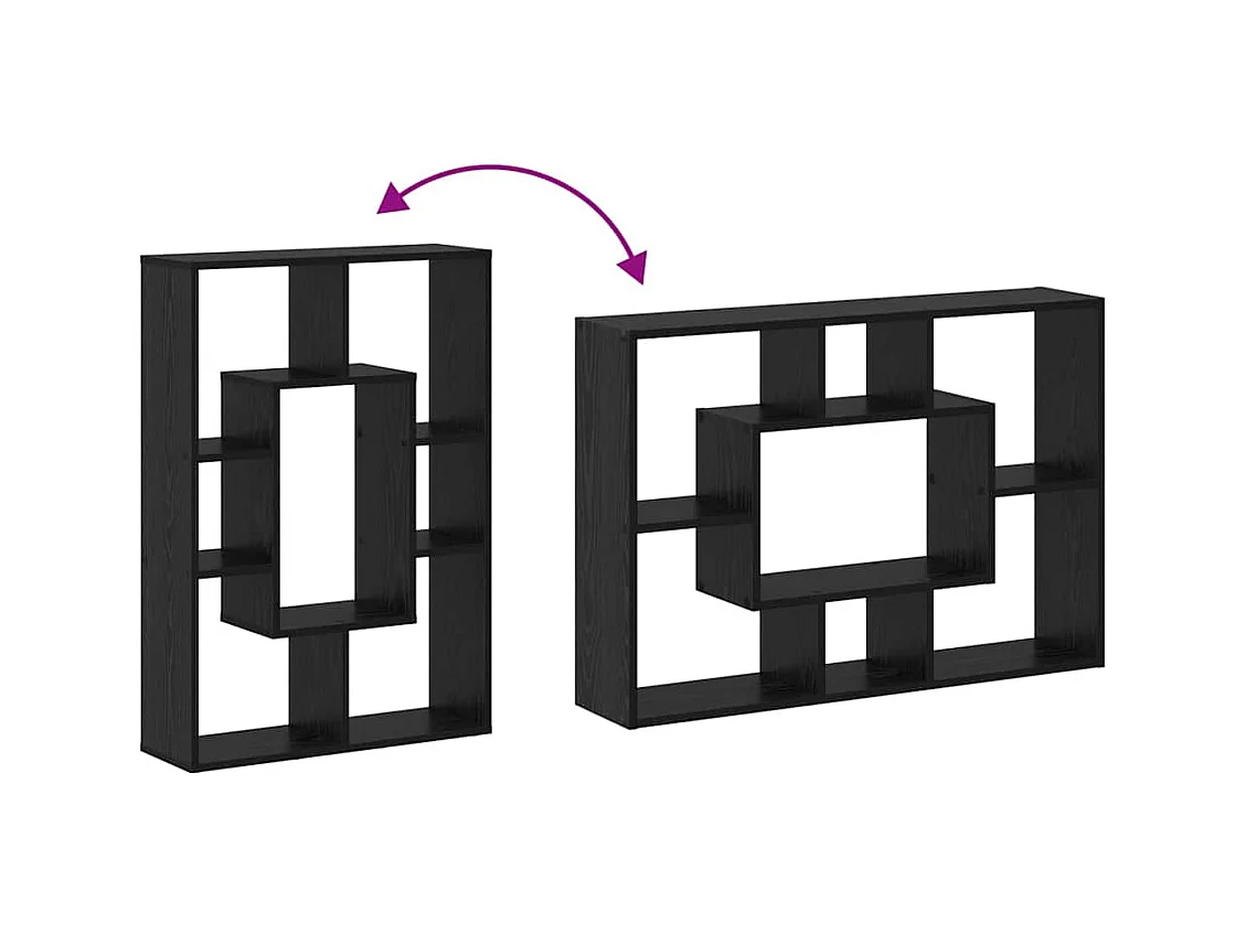 Bibliothèque Chêne noir 63 x 20 x 90 cm Bois d'ingénierie
