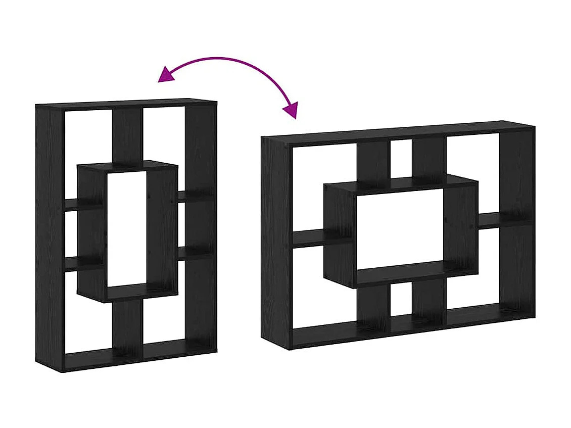 Bibliothèque Chêne noir 63 x 20 x 90 cm Bois d'ingénierie
