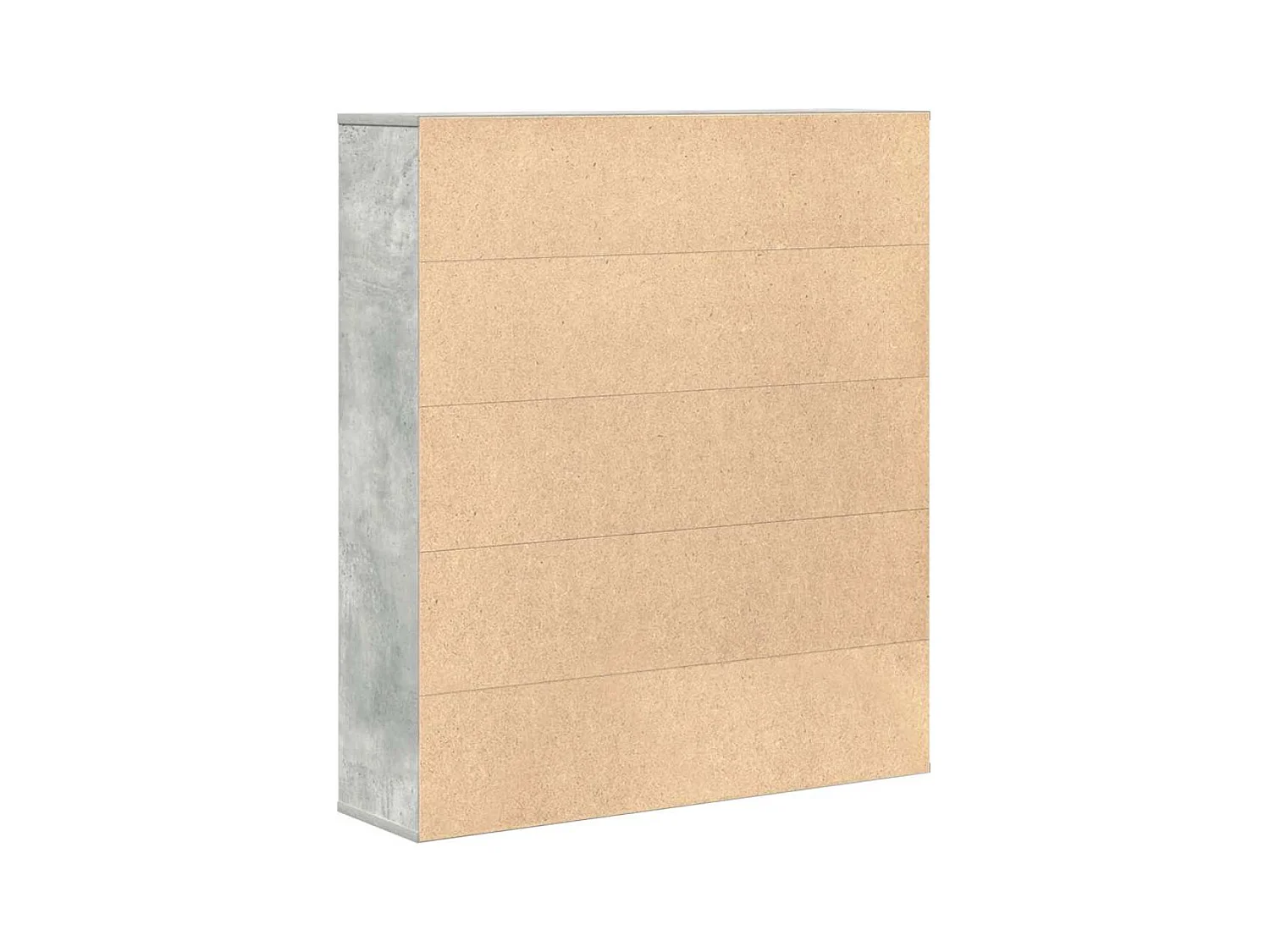 Estantería de madera de ingeniería gris hormigón 89x24x101,5 cm