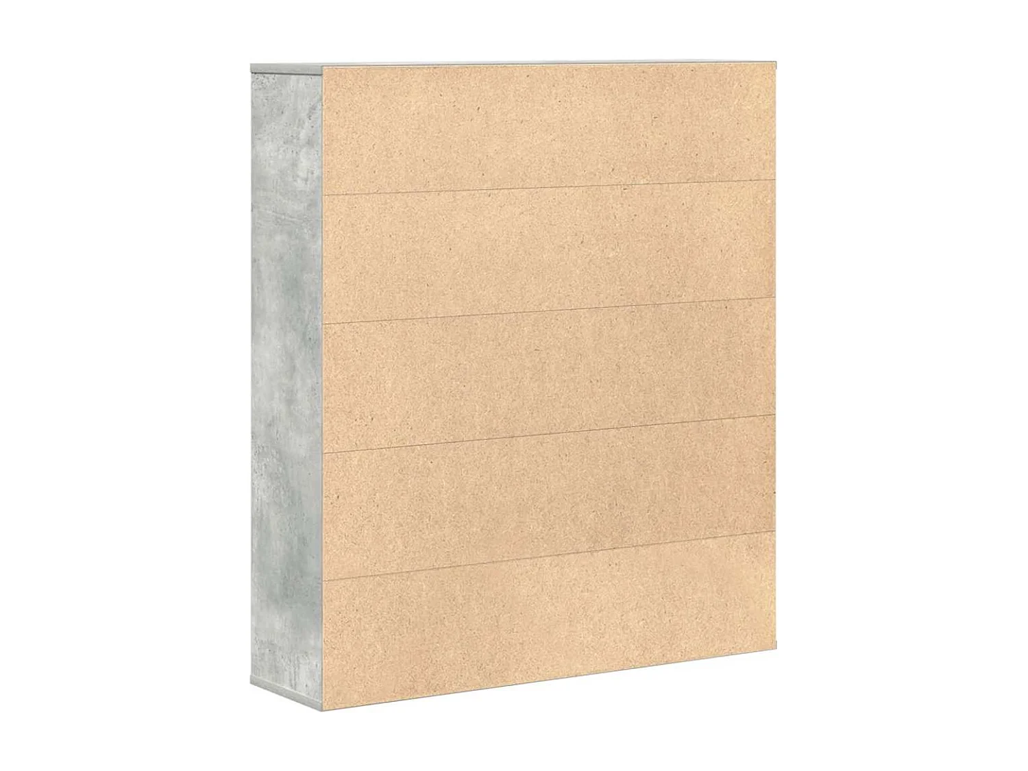 Boekenkast 89x24x101,5 cm bewerkt hout betongrijs