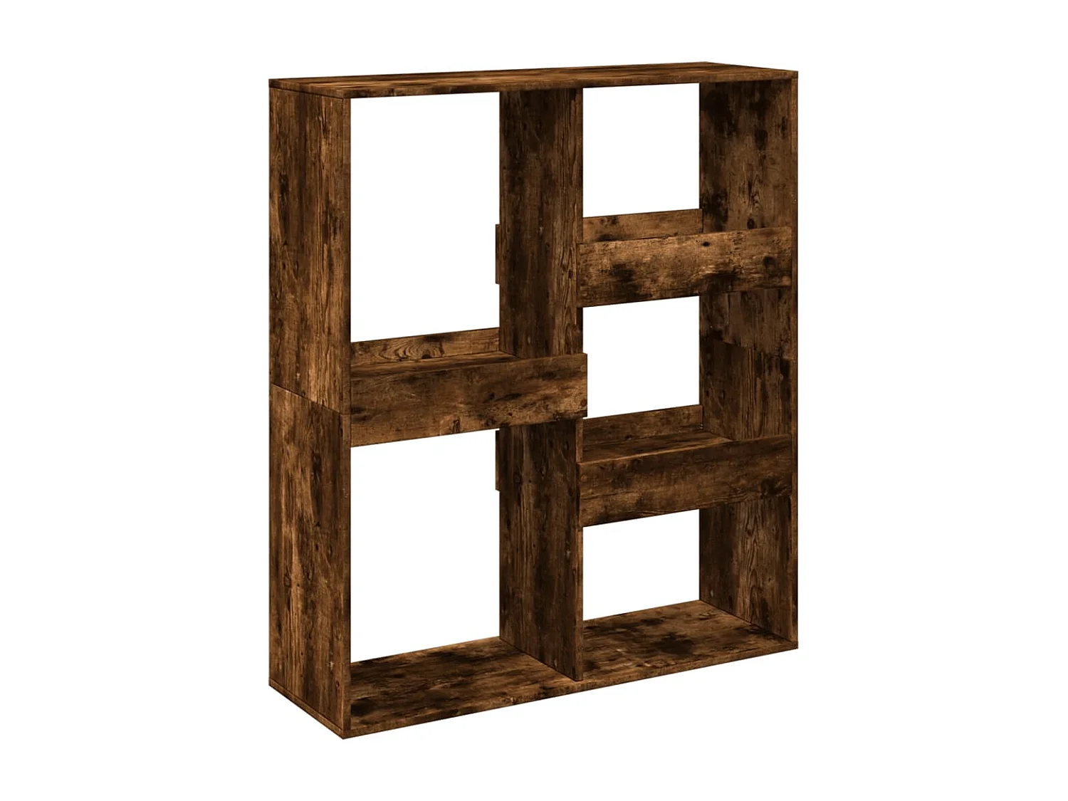 Bibliothèque / Cloison de séparation chêne fumé bois d'ingénierie