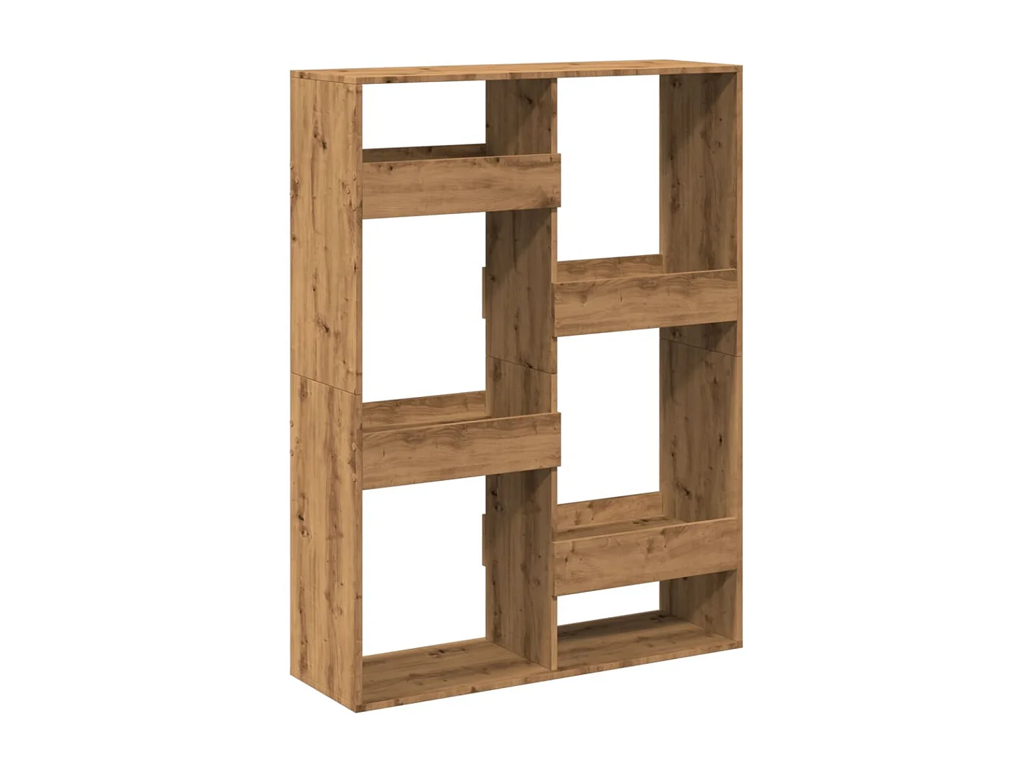 Bibliothèque chêne artisanal 100x33x135 cm bois d'ingénierie