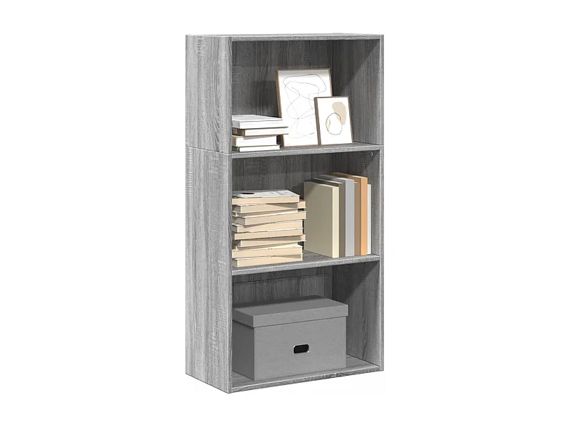 Bibliothèque sonoma gris 60x30x114 cm bois d'ingénierie