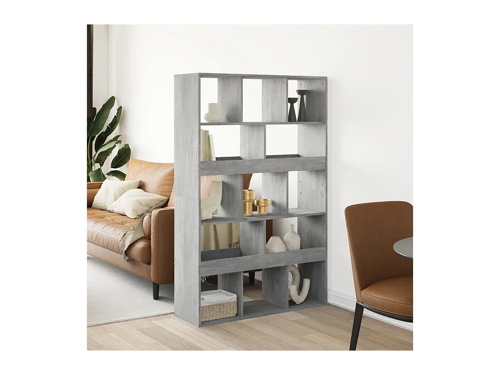 Separador de ambientes madera gris hormigón 100x33x156,5 cm