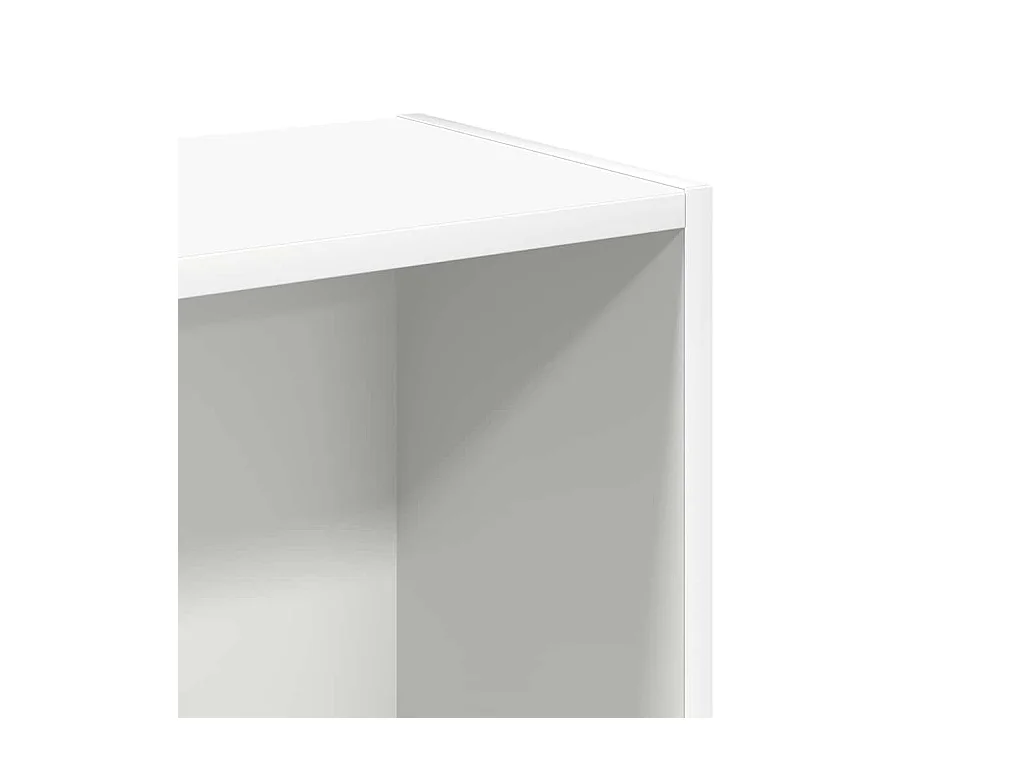 Bibliothèque blanc 80x24x75 cm bois d'ingénierie