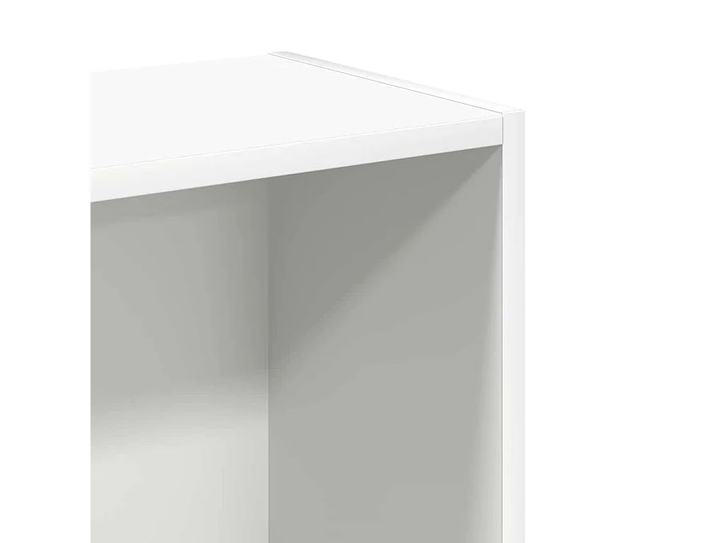 Bibliothèque blanc 80x24x75 cm bois d'ingénierie