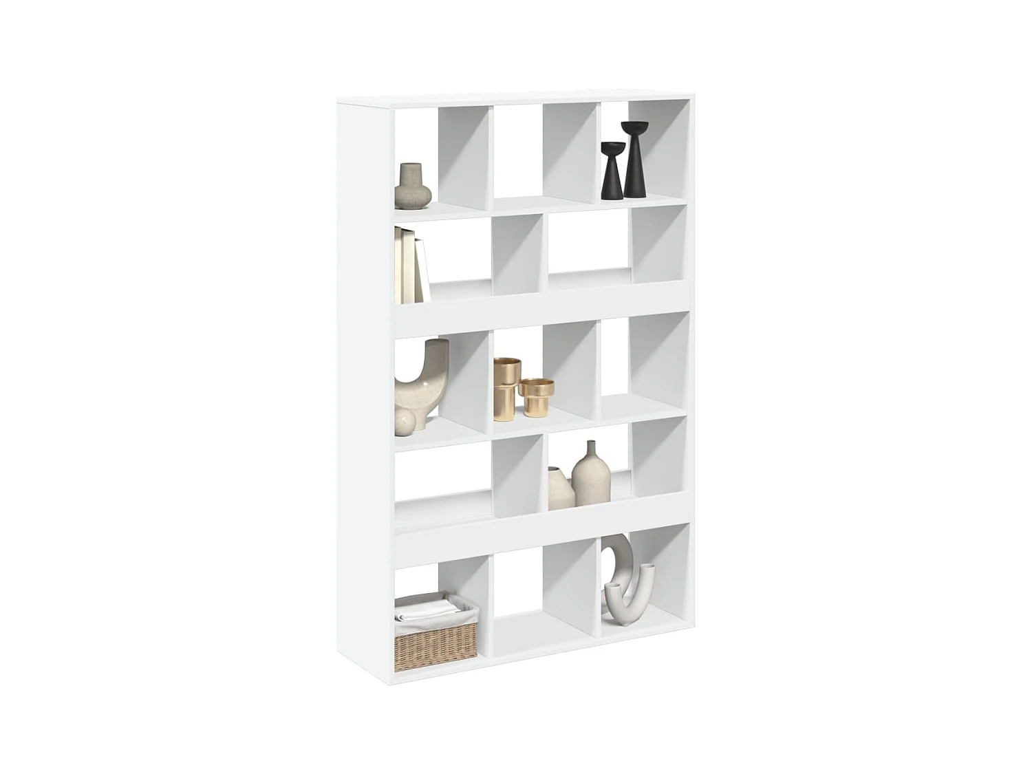 Bibliothèque / Cloison de séparation blanc 100x33x156,5 cm bois d'ingénierie