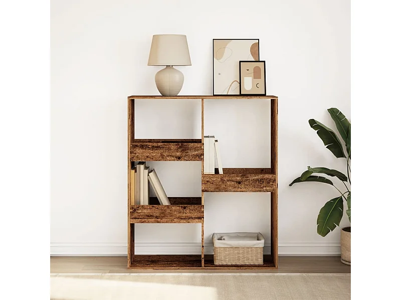 Bibliothèque/Séparateur de pièce vieux bois 100x33x115 cm