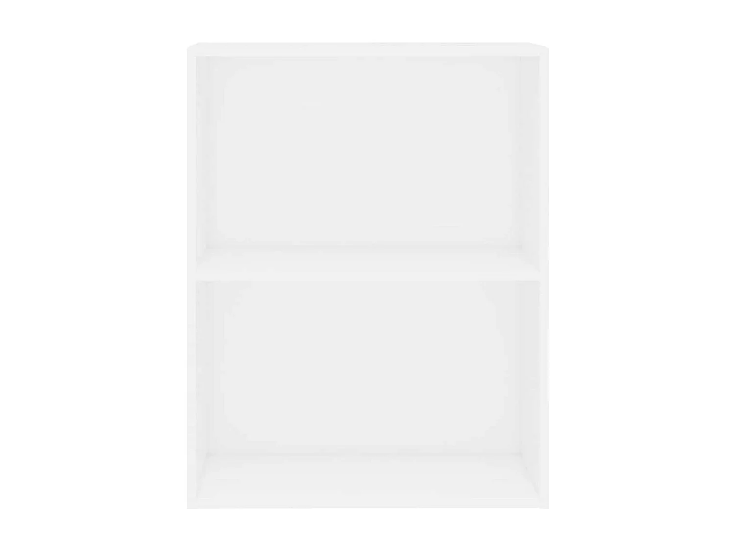 Bibliothèque blanc 60x30x76,5 cm bois d'ingénierie