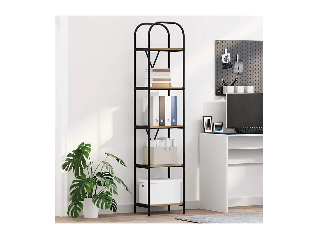 Bibliothèque chêne artisanal 40 x 30 x 183 cm Bois d'ingénierie