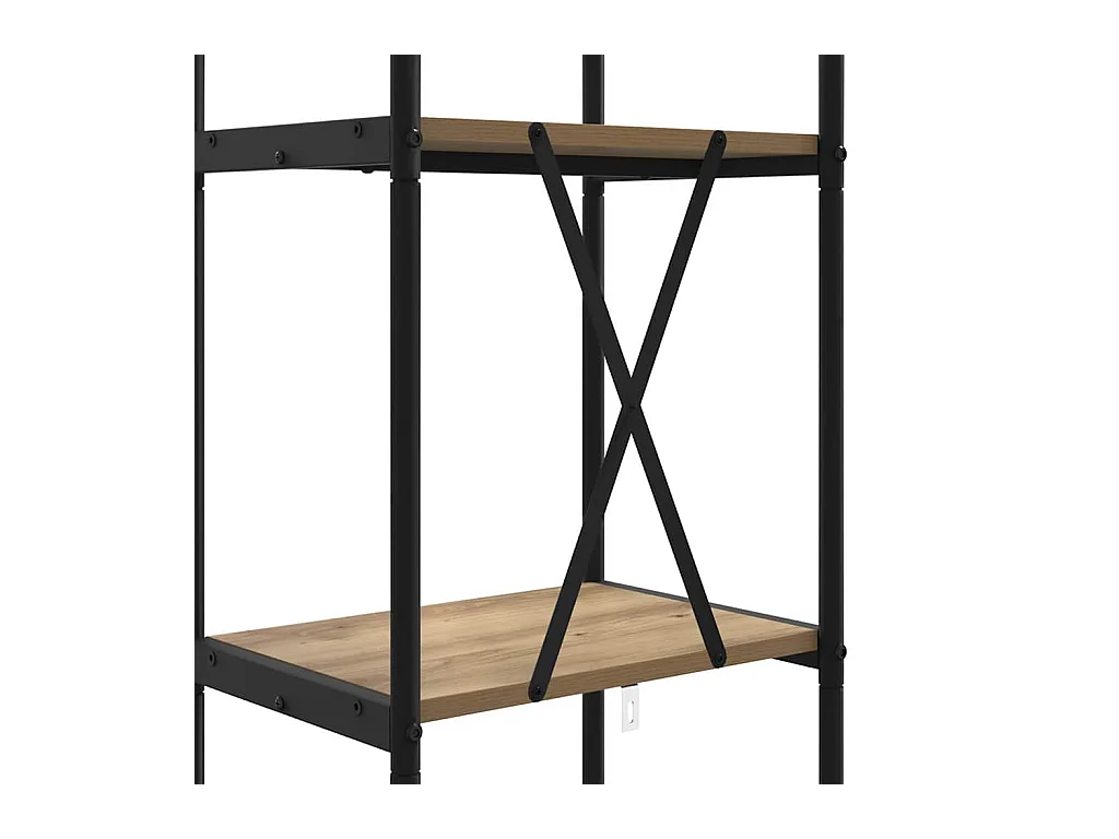 Bibliothèque chêne artisanal 40 x 30 x 183 cm Bois d'ingénierie