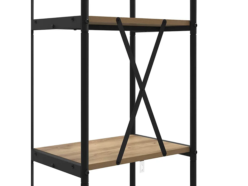 Bibliothèque chêne artisanal 40 x 30 x 183 cm Bois d'ingénierie