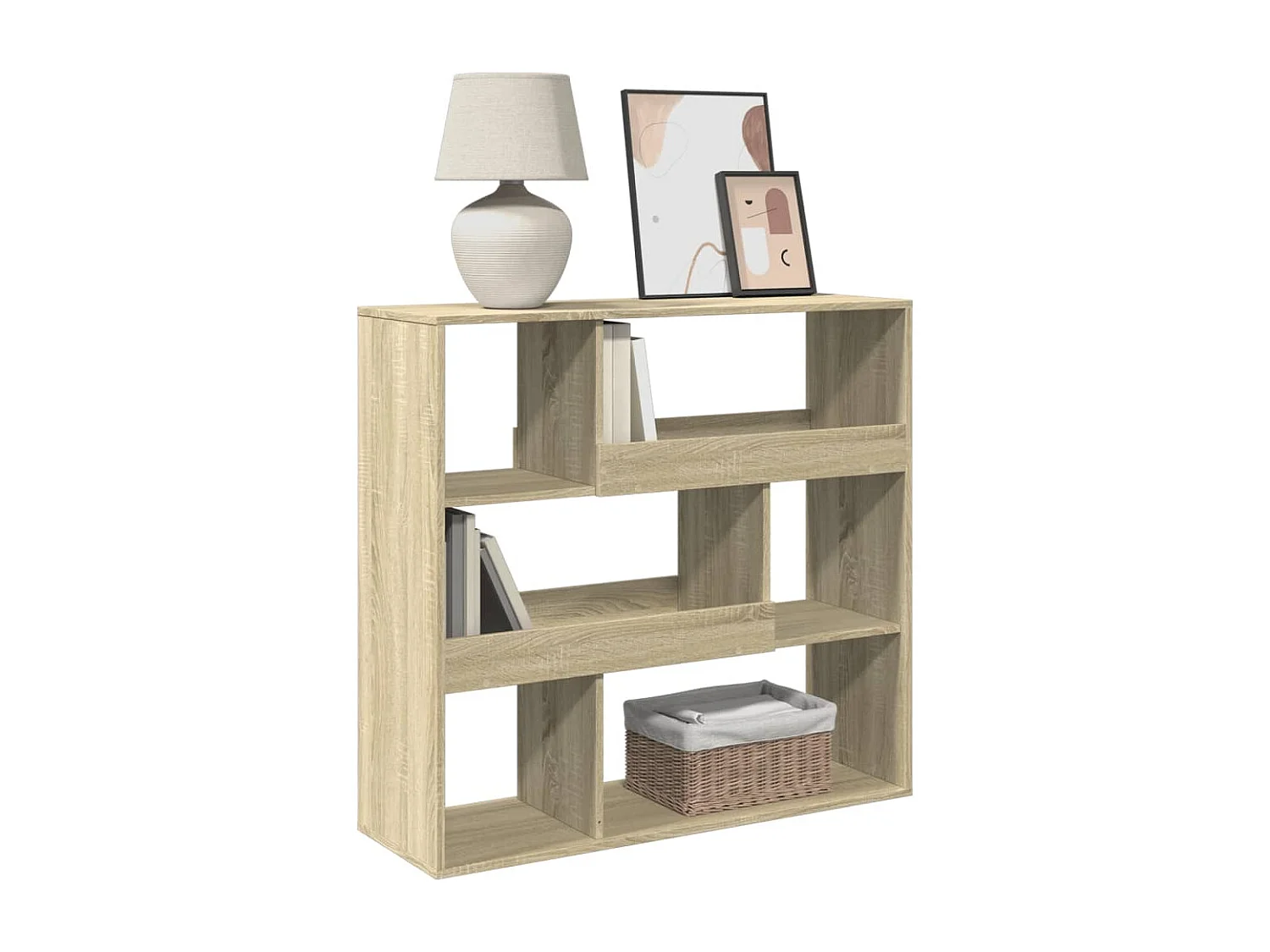 Bibliothèque/Séparateur de pièce chêne sonoma 100x33x94,5 cm