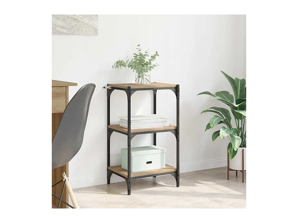 Bibliothèque chêne artisanal 40 x 33 x 70.5 cm