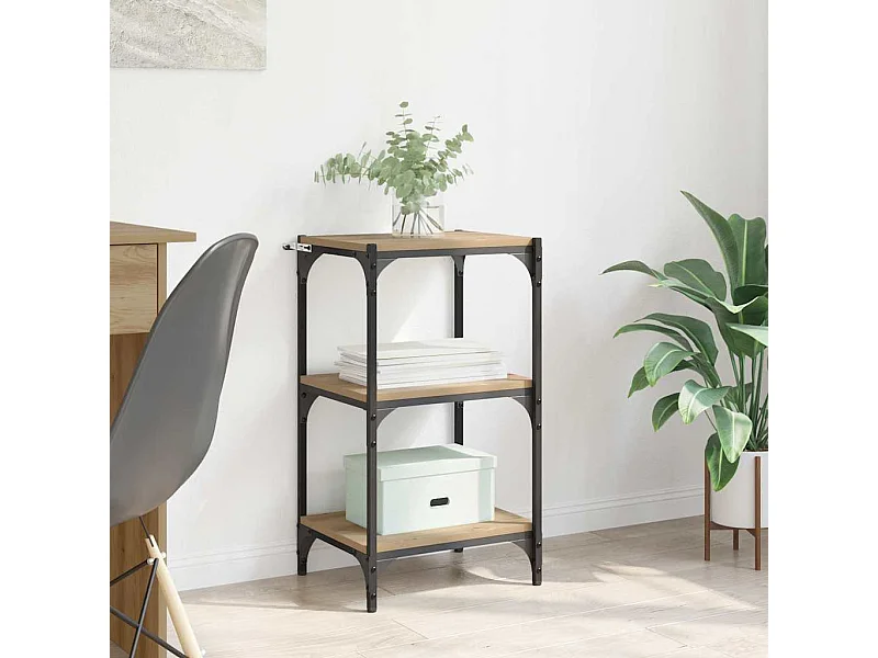 Bibliothèque chêne artisanal 40 x 33 x 70.5 cm