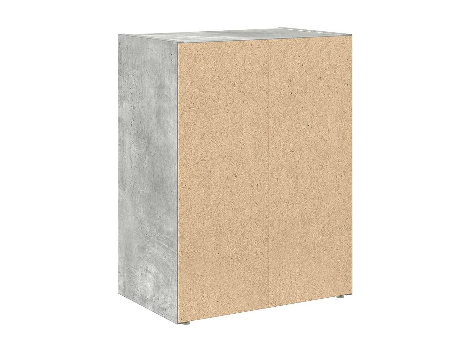 Bibliothèque gris béton 40x24x52 cm bois d'ingénierie