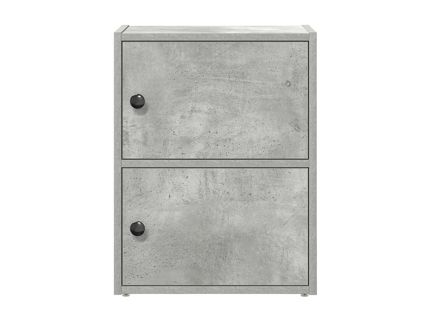 Bibliothèque gris béton 40x24x52 cm bois d'ingénierie