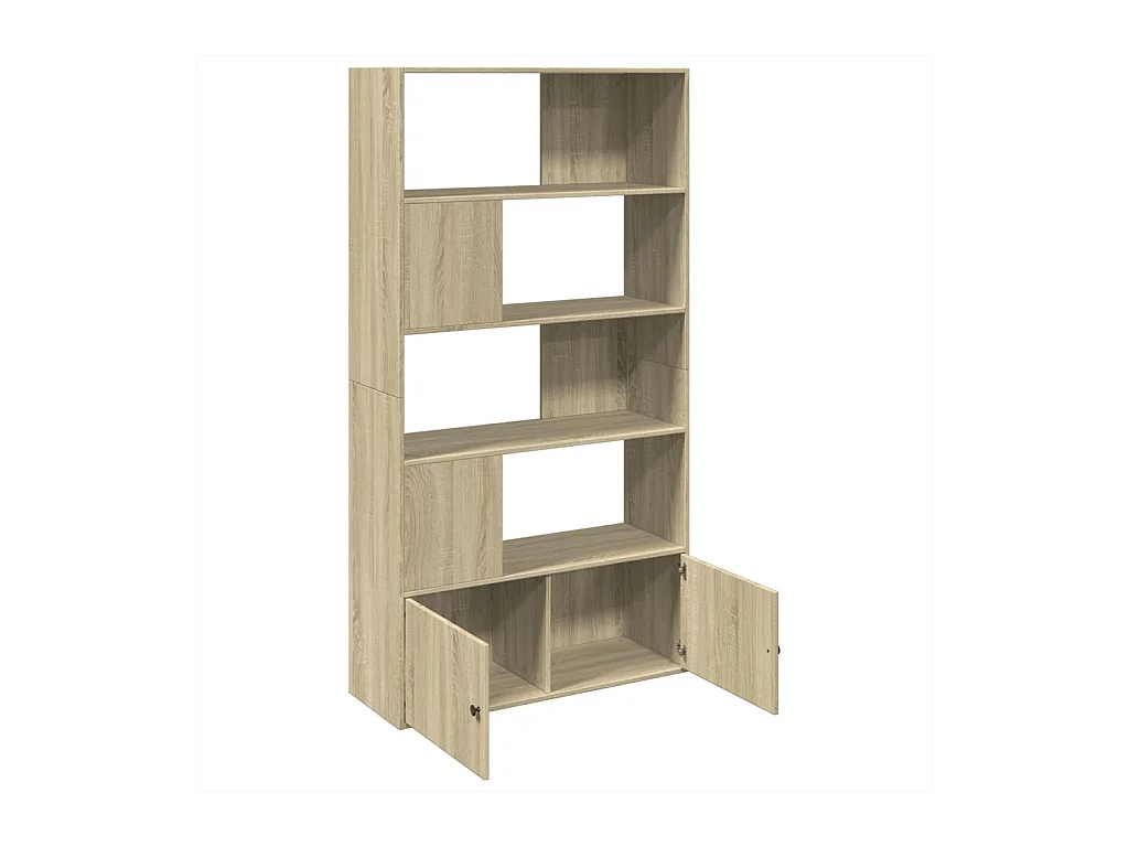 Bibliothèque chêne sonoma 100x36x189 cm bois d'ingénierie