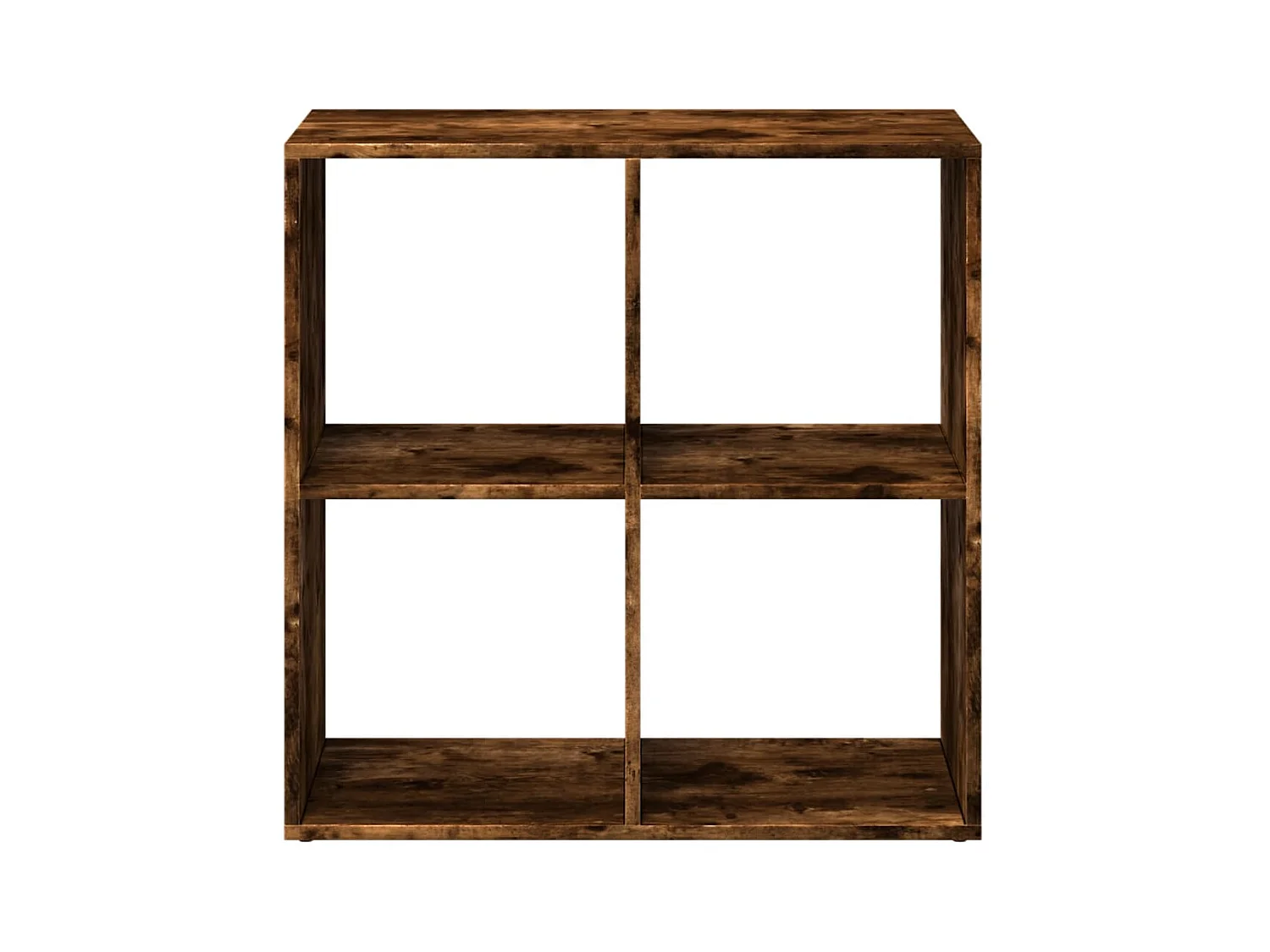 Bibliothèque séparatrice de pièce chêne fumé 69,5x29x69,5 cm