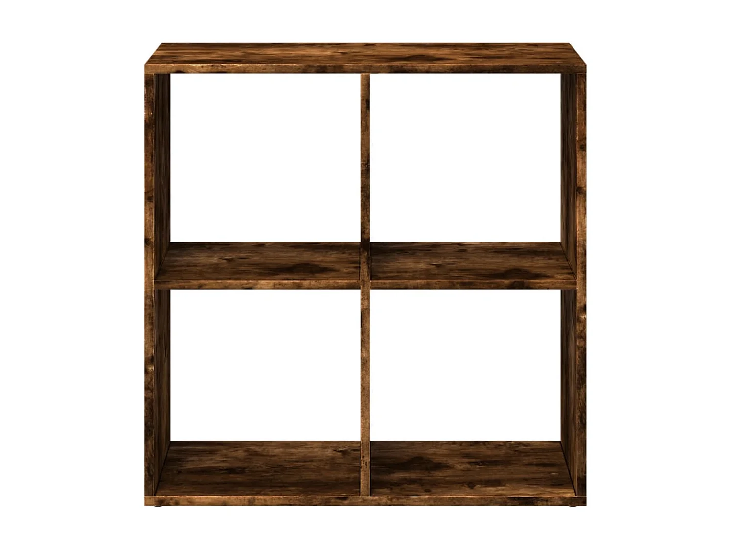 Bibliothèque séparatrice de pièce chêne fumé 69,5x29x69,5 cm