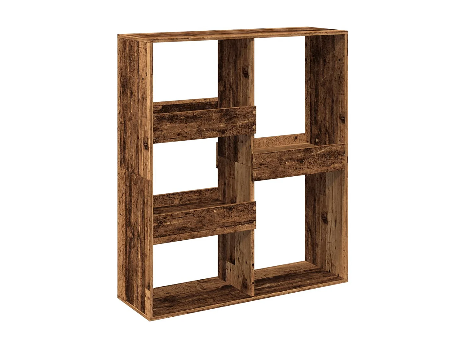 Bibliothèque / Cloison de séparation vieux bois bois d'ingénierie