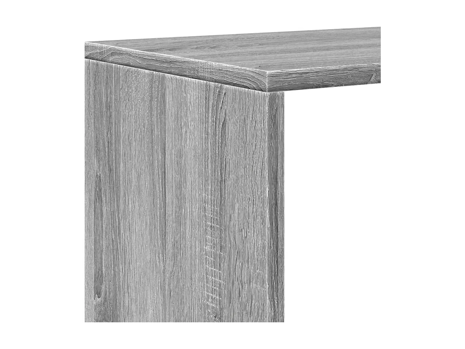 Kamerscherm / boekenkast 3-laags 99x29x99 cm hout grijs sonoma