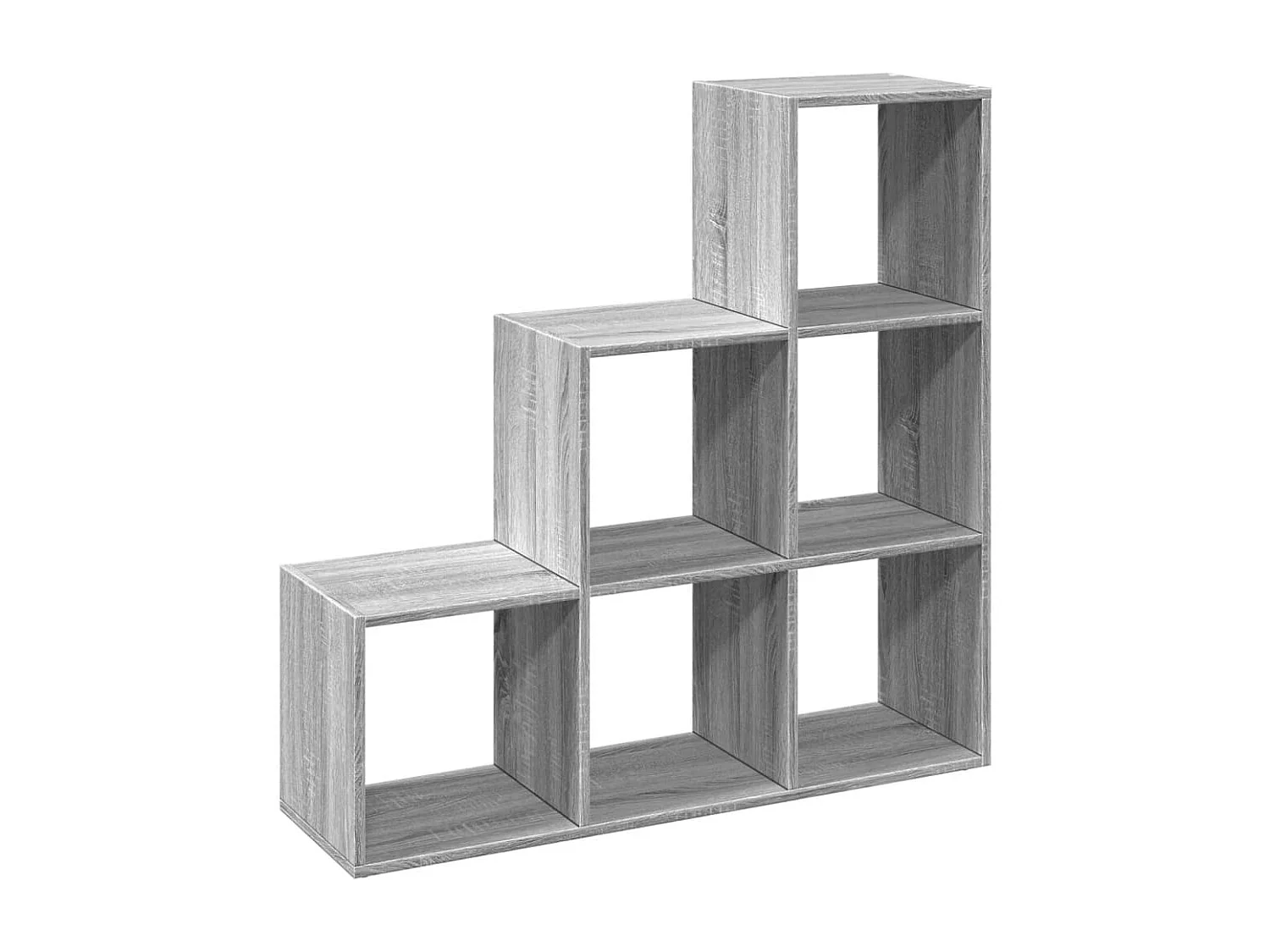 Kamerscherm / boekenkast 3-laags 99x29x99 cm hout grijs sonoma
