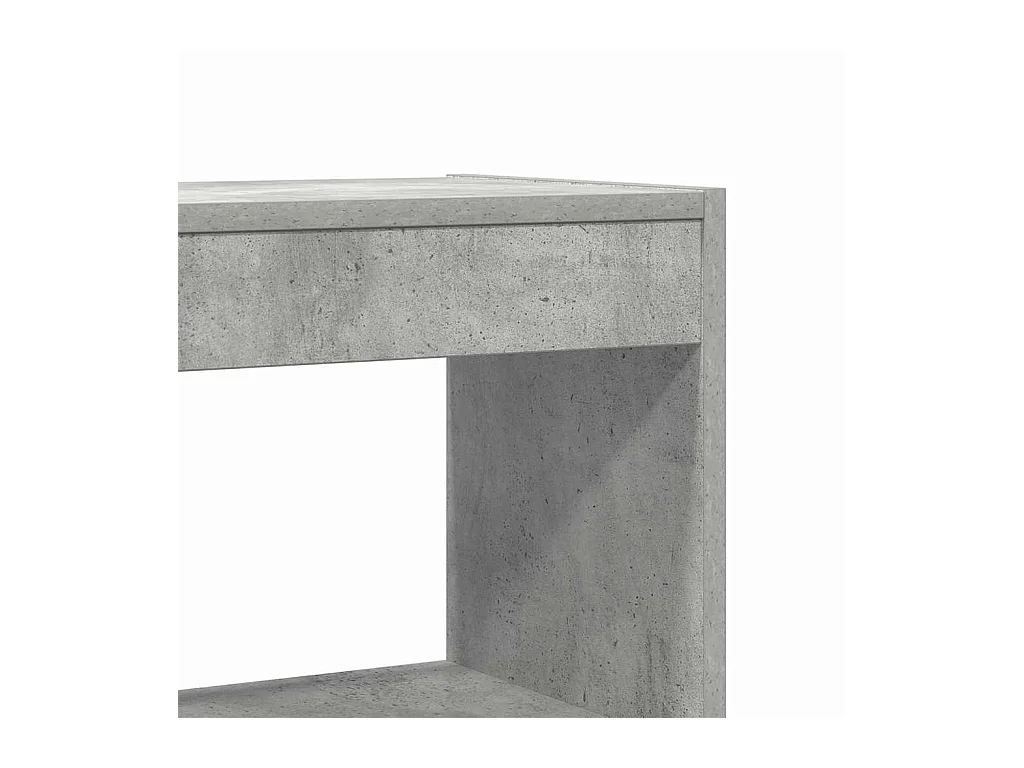 Bibliothèque Gris béton 80 x 30 x 198 cm Bois d'ingénierie