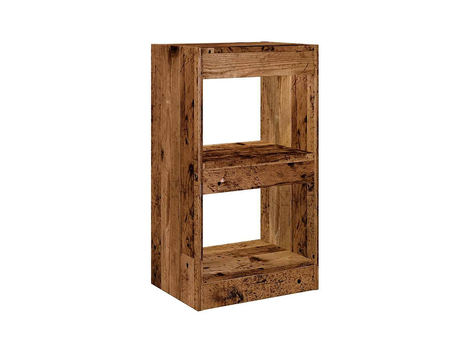 Bibliothèque/Cloison de séparation vieux bois 40x30x72 cm