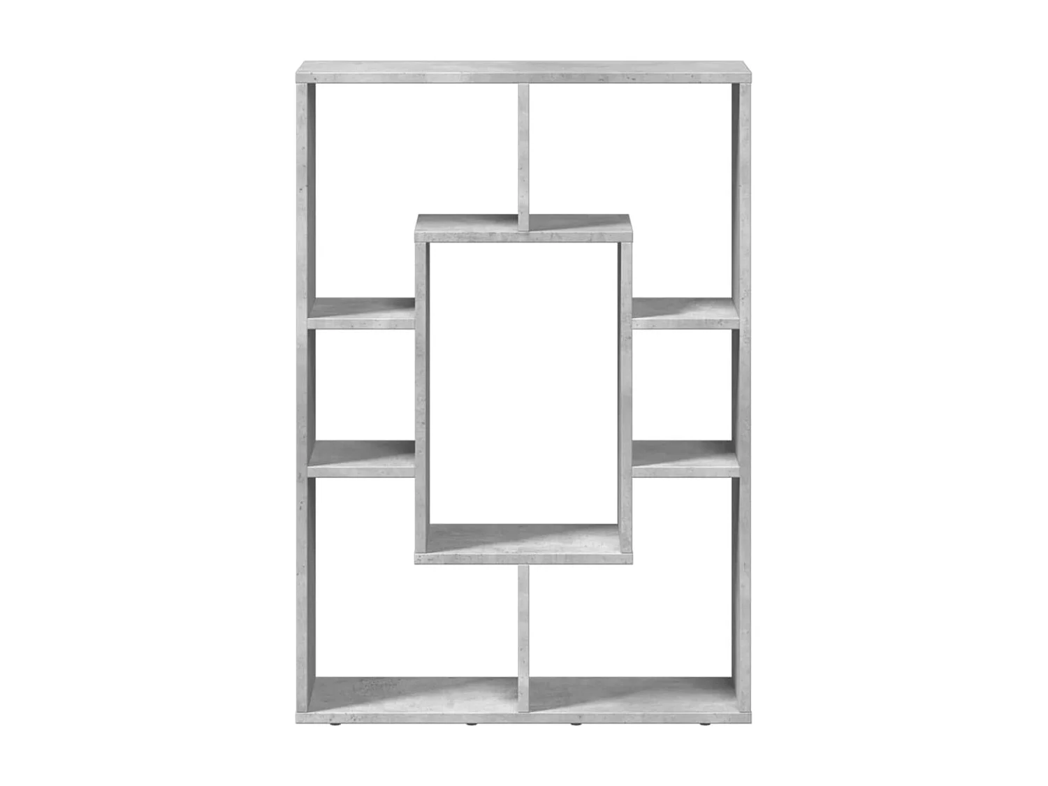 Estantería de madera de ingeniería gris hormigón 63x20x90 cm