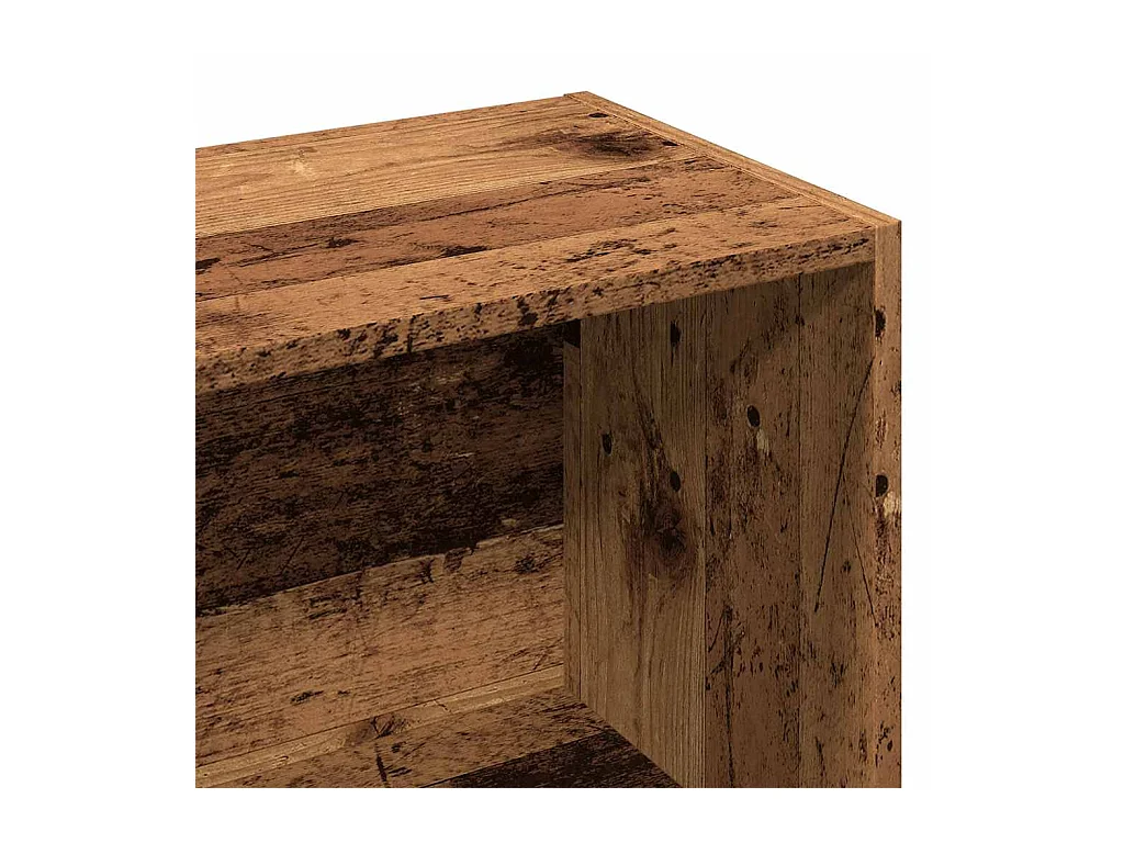 Bibliothèque vieux bois 50x25x104 cm