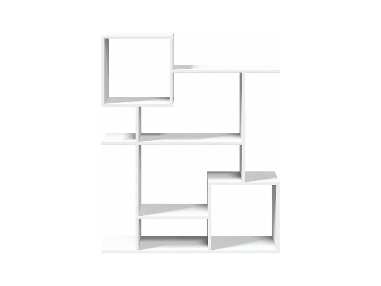 Bibliothèque séparatrice de pièce blanc 92x29x112 cm