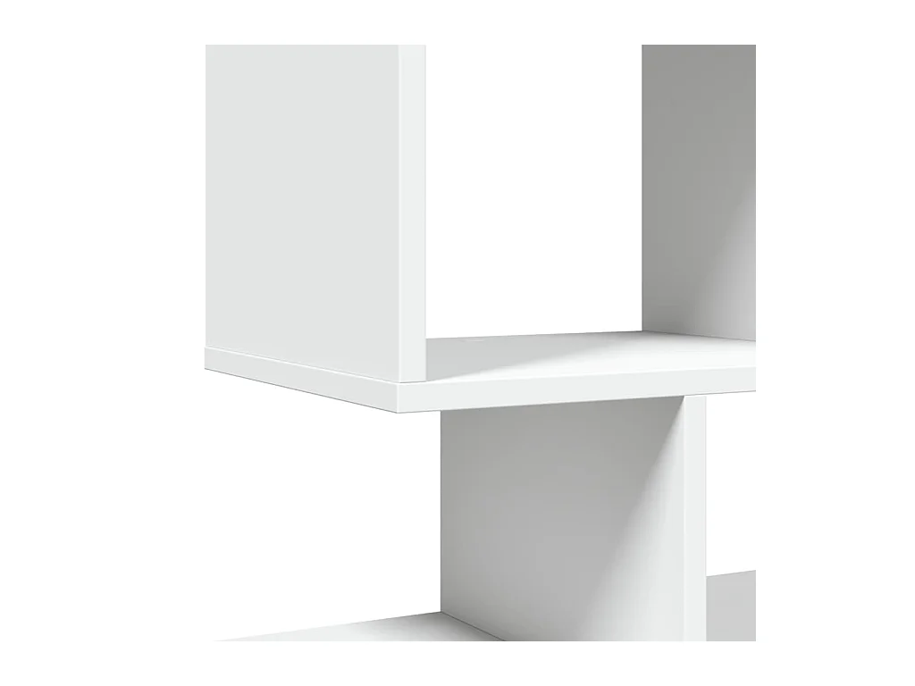 Bibliothèque séparatrice de pièce blanc 92x29x112 cm