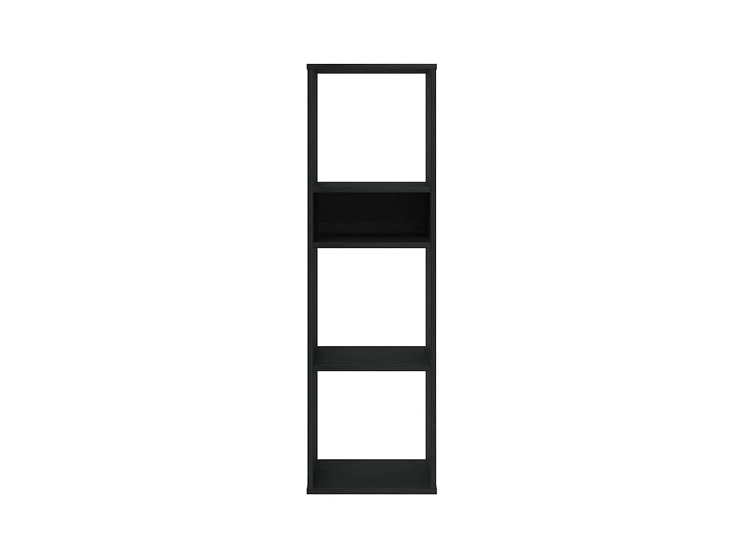 Bibliothèque noir 34x31x112 cm bois d'ingénierie