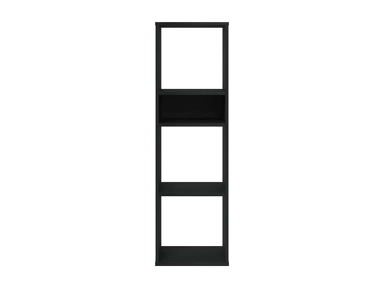 Bibliothèque noir 34x31x112 cm bois d'ingénierie