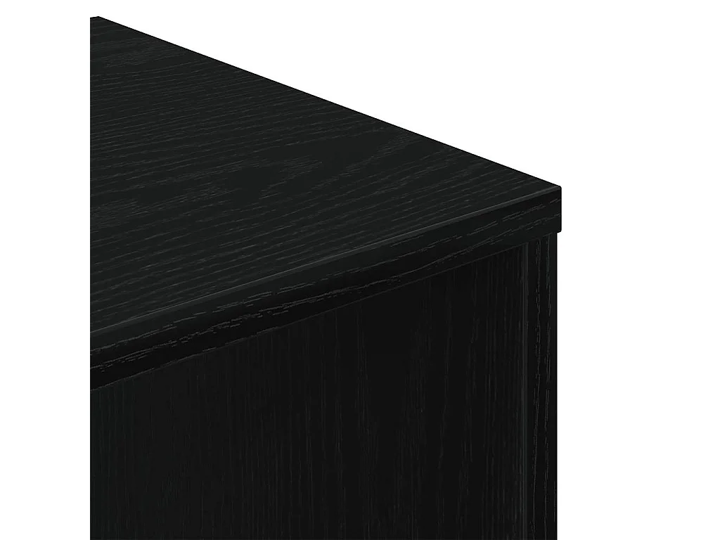 Bibliothèque noir 34x31x112 cm bois d'ingénierie